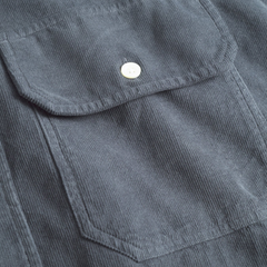 Algot Relaxed Micro Cord Shirt - Graphite