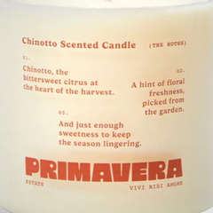 Primavera Estate Chinotto Soy Wax Candle - 250ml