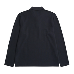 Ruben Double Face LS Polo - Dark Navy