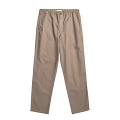 Ezra Regular Mineral Dyed Fine Twill Trousers - Walnut