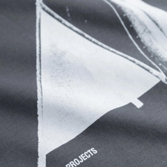 Holger Organic Interlock Hide Print T-Shirt - Battleship Grey