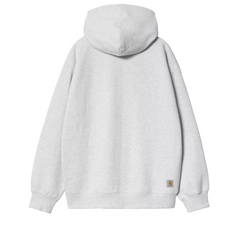 Hooded WIP Sweat Jacket - Ash Heather Stone Washed