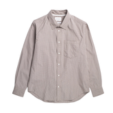 Ole Oversize Poplin Check Shirt - Walnut