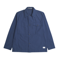 Folke Cotton Ripstop Overshirt - Workwear Blue