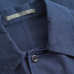 Folke Cotton Ripstop Overshirt - Workwear Blue