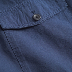 Folke Cotton Ripstop Overshirt - Workwear Blue