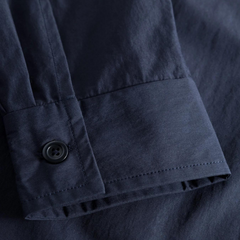 Silas Tech Poplin Shirt - Dark Navy