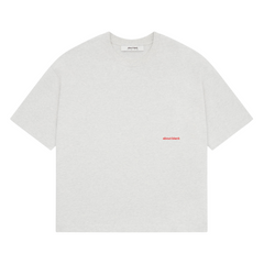Box T-Shirt - Grey Marl/Red