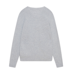 Leo Lambswool Cardigan - Grey
