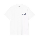 S/S Wiptopia Script T-Shirt - White/Blue