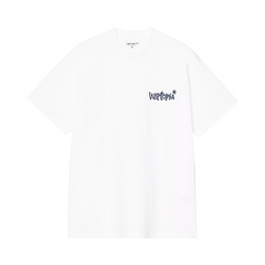 S/S Wiptopia Script T-Shirt - White/Blue