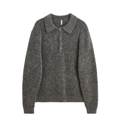 Mohair Polo - Antracite