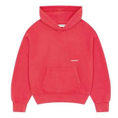 Box Hoodie - Red/Ecru