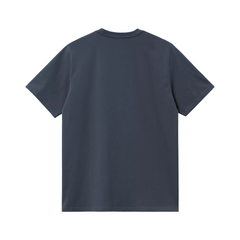 S/S Chase T-Shirt - Dusky Blue/Gold