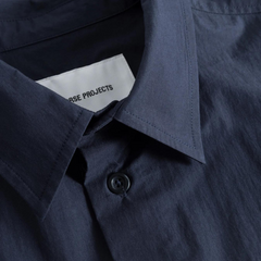 Silas Tech Poplin Shirt - Dark Navy