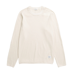 Stevns Cotton Hemp Military Rib LS T-Shirt - Ecru