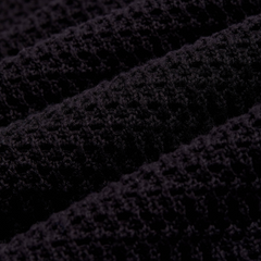 Crochet Cropped Shirt - Black