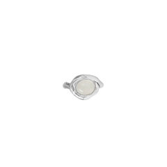 Kamma Cloud Ring - Silver/White Agate