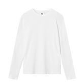 Mel Long Sleeve GOTS White Double A Logo - White/White