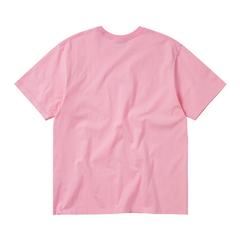 Yellow Cat Tee - Pink