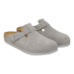Boston Suede Leather - Stone Coin