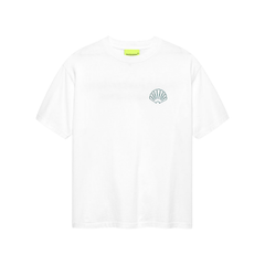 Logo Tee - White/Sea Green