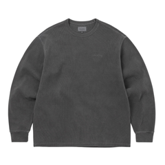 Waffle L/S Tee - Charcoal