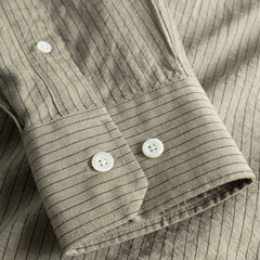 Ole Oversized Striped Shirt - Clay