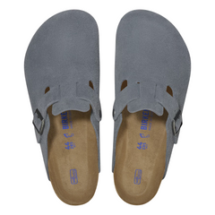 Boston Soft Footbed Suede Leather - Basalt Gray