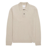 Norse Standard Merino Lambswool Polo - Oatmeal