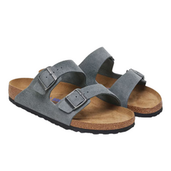 Arizona Soft Footbed Suede Leather - Basalt Gray