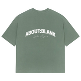 Arched Logo T-Shirt - Sage/Ecru