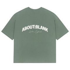 Arched Logo T-Shirt - Sage/Ecru