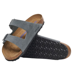 Arizona Soft Footbed Suede Leather - Basalt Gray