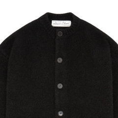 Mohair Grandad Cardigan - Black