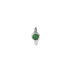 Petite Lago Jade Ring - Silver/Nephrite Jade