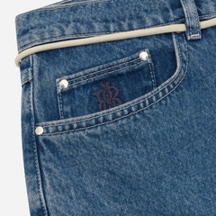 Relaxed Denim Jean - Mid Wash Blue