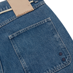 Relaxed Denim Jean - Mid Wash Blue