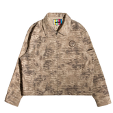 Shabab Bleach Camo Jacket - Brown