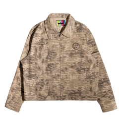 Shabab Bleach Camo Jacket - Brown
