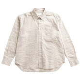 Falster Stripe Oversized Shirt - Natural Ecru