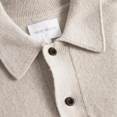 Norse Standard Merino Lambswool Polo - Oatmeal