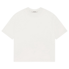 Mock Neck T-Shirt - Oat/Black