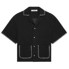 Whipstitch Resort Shirt - Black/White