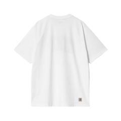 S/S WIP T-Shirt - White/Dusky Blue