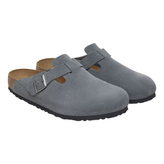 Boston Soft Footbed Suede Leather - Basalt Gray