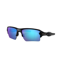 Flak 2.0 XL - Polished Black / Prizm Sapphire Irid Polarized Lenses