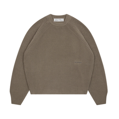 Rib Mock Neck Crew - Sage
