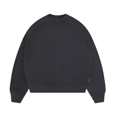 Washed Raglan Sweat - Black