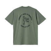 S/S Stamp T-Shirt - Duck Green/Black